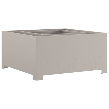 Vuurkorf Vierkant Weervast Staal 80 x 80 x 40 cm Verweerd staal/Bruin