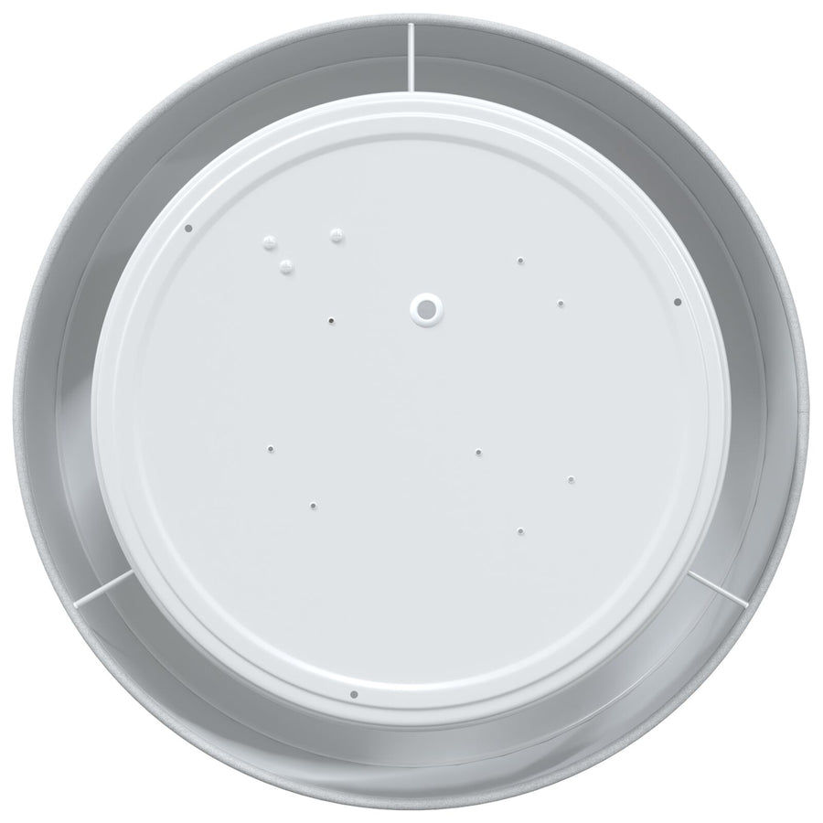 Plafondlampen Inbouw Ø 30 Cm Stof E27 Ø30 x 13.5 cm Grijs zonder sterrenlampenkap