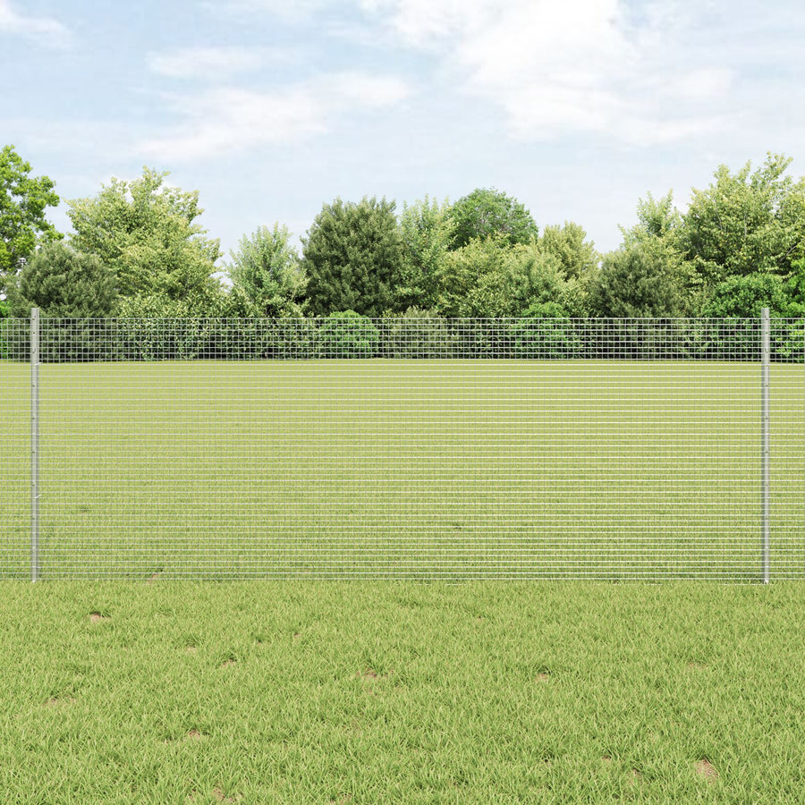 Gegalvaniseerd Draadhek Met 22 U-Paaltjes Zilver 0.8X50 M Staal