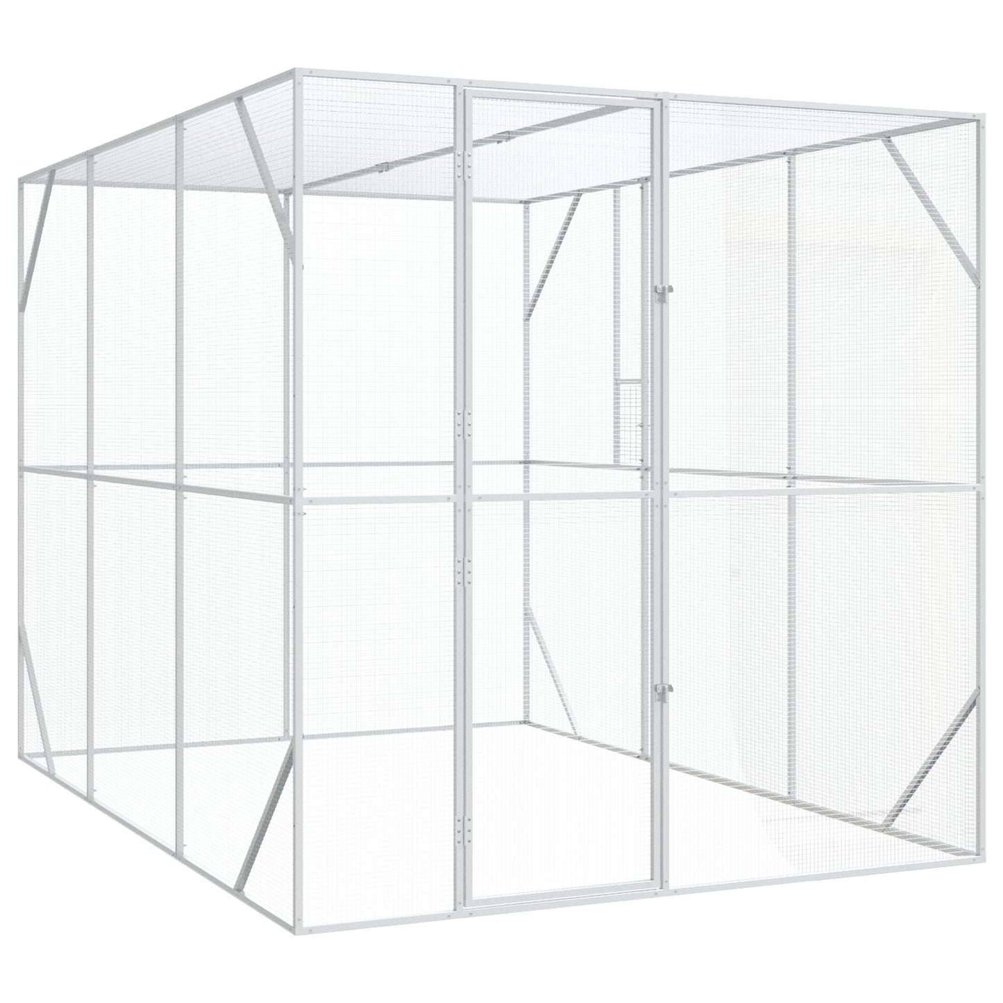 Vogelvolière Antraciet Staal 302 x 206 x 214 cm