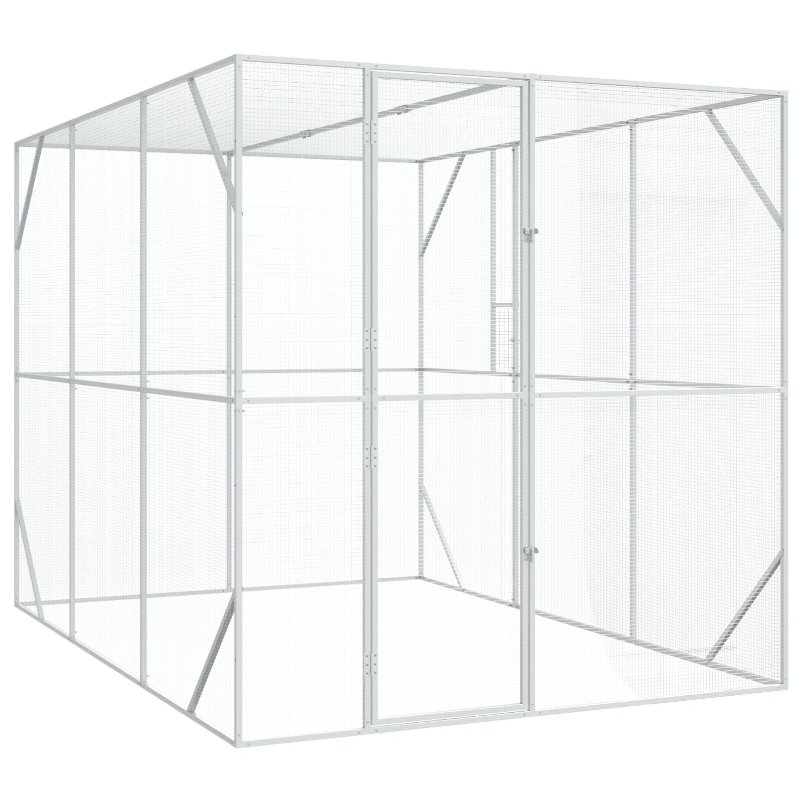 Vogelvolière Antraciet Staal 302 x 206 x 214 cm