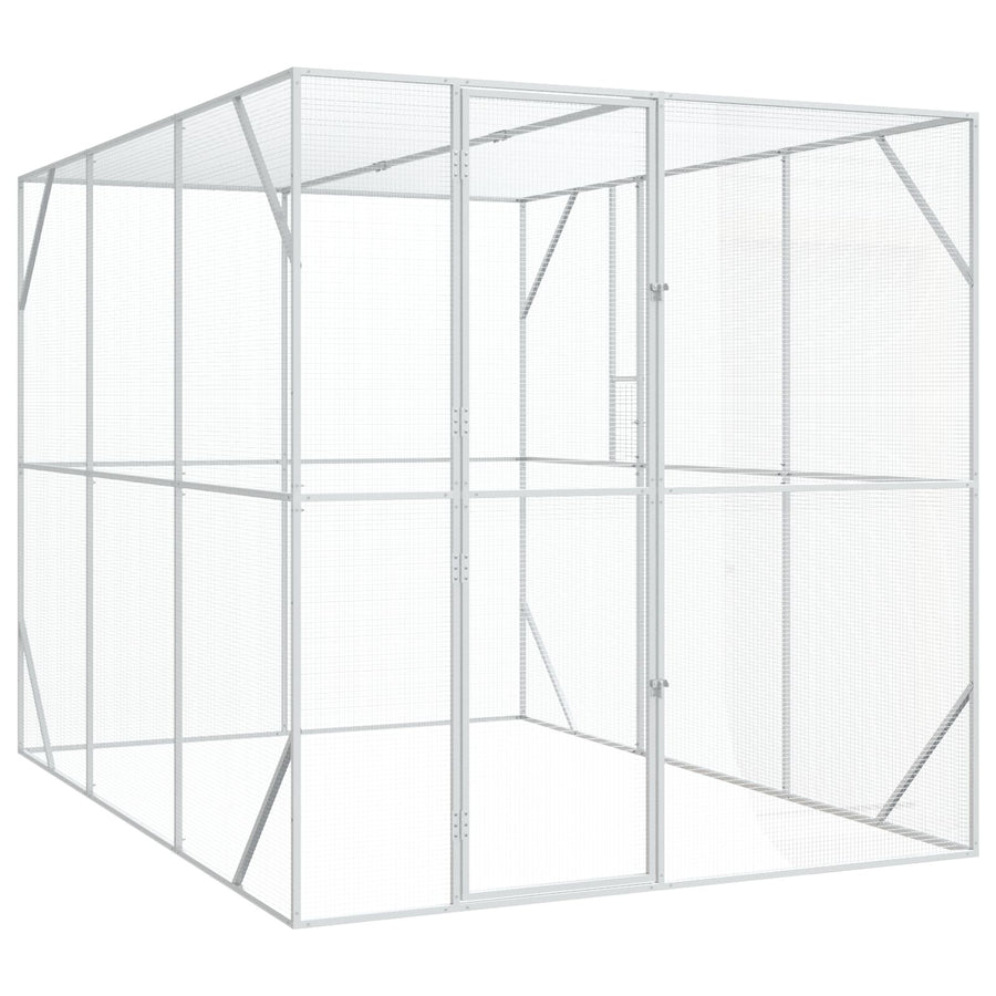 Vogelvolière Antraciet Staal 302 x 206 x 214 cm