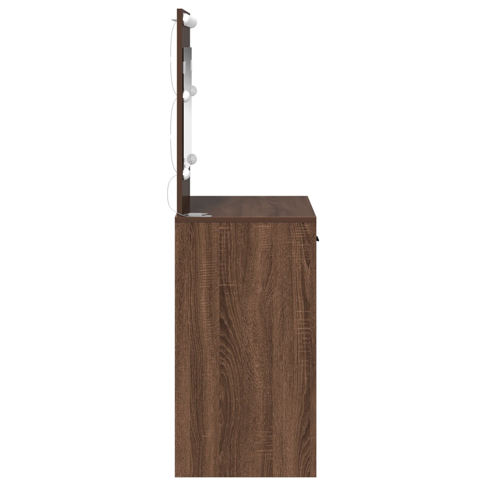 Kaptafel Met Led-Verlichting Bruin eiken 78,5 x 41 x 135 cm