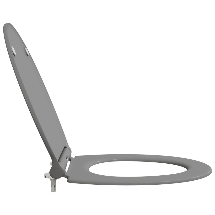 Snelle Release Toiletbril Met Zachte Sluiting Duroplast Grijs