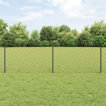 Kettinglink Hek Met 10 U-Palen Grijs 0.6X10 M Staal