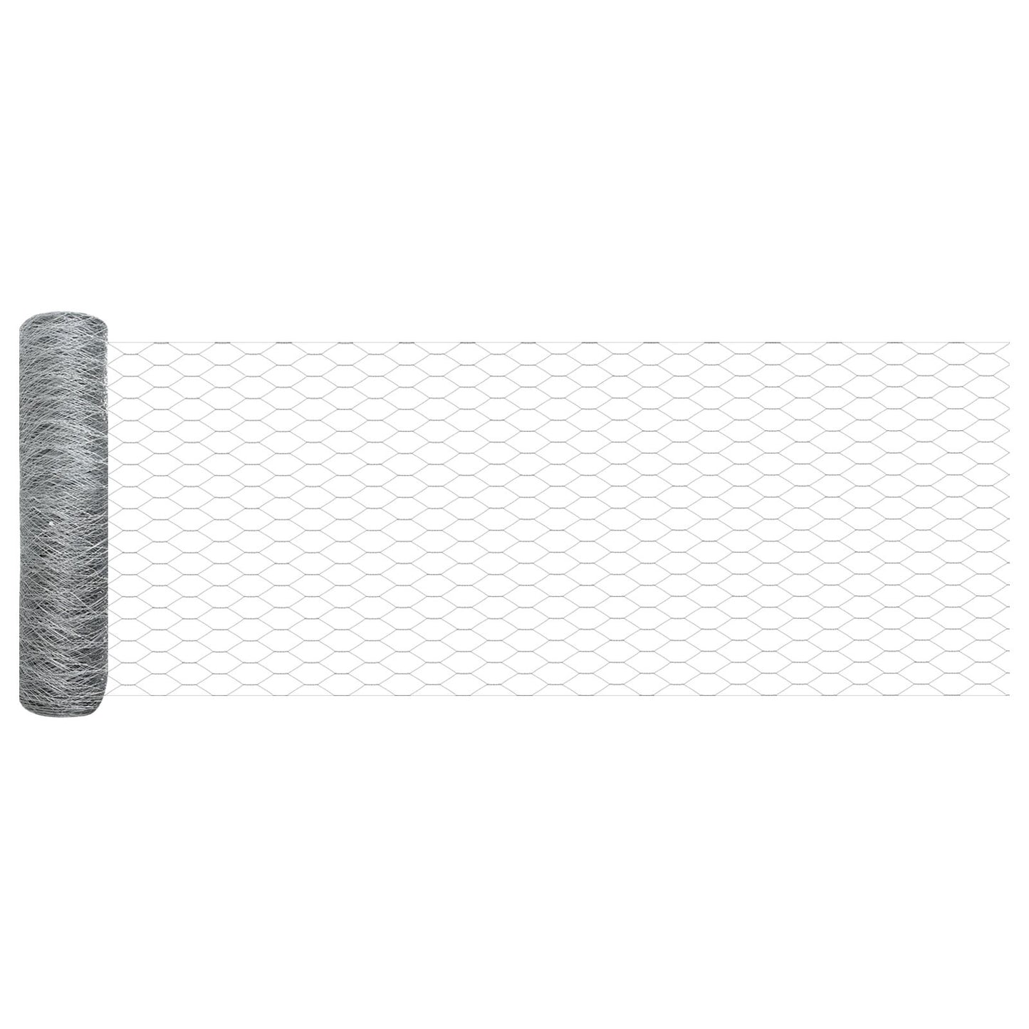 Schuttingpalen 11 Stuks U-Kanaal 60 Cm Gegalvaniseerd Staal,  Zeshoekige Schutting 0.6X100 M Gegalvaniseerd Staal