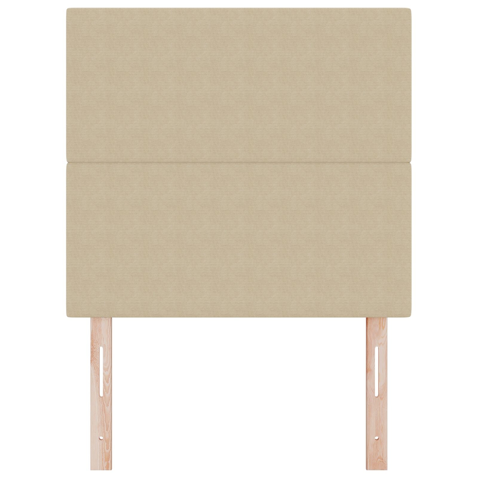 Hoofdbord Effen Ontwerp Korduroy Stof Lichtgroen Grijs 80 cm Hoog hoofdbord