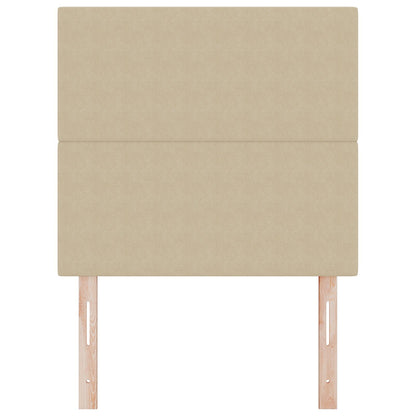 Hoofdbord Effen Ontwerp Korduroy Stof Lichtgroen Grijs 80 cm Hoog hoofdbord