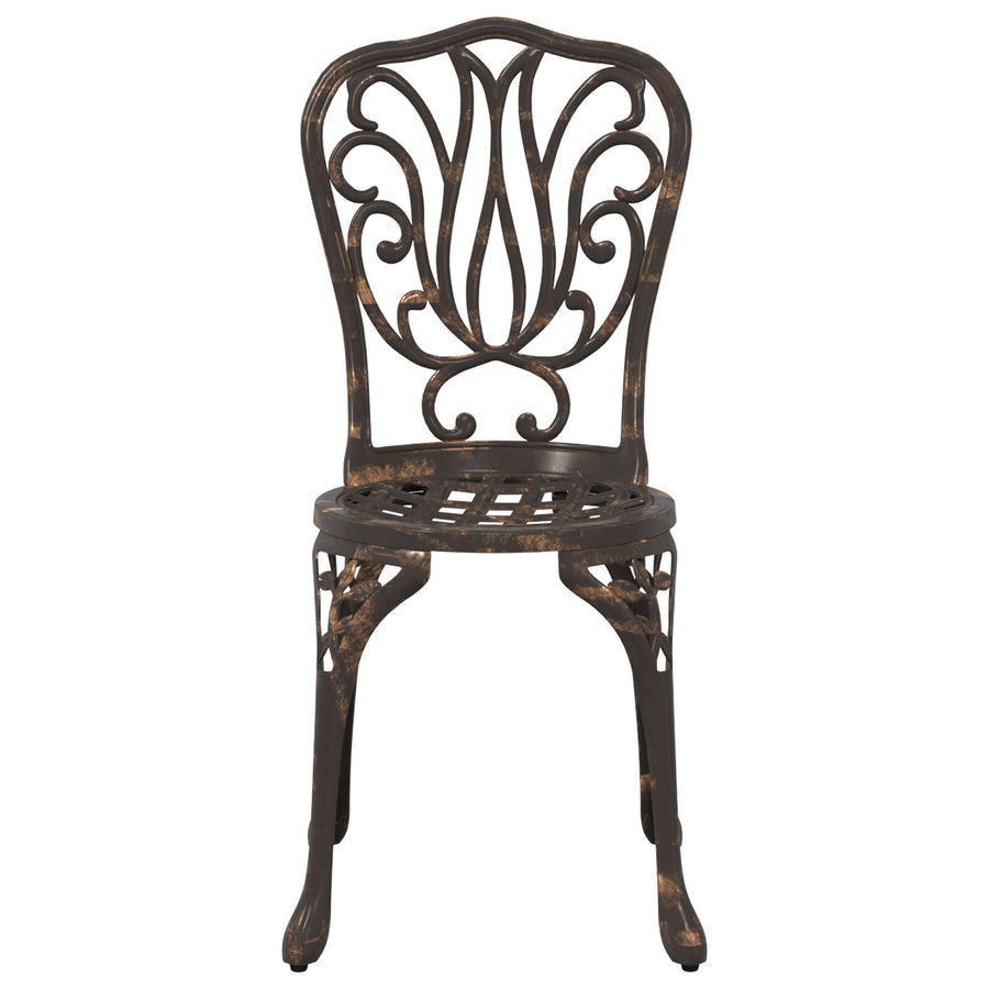 3-Delige Tuin Bistro Set Gietaluminium Brons
