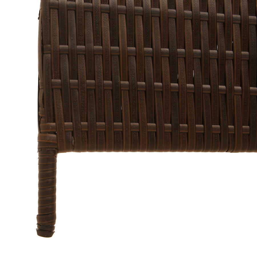 Kamerscherm Vouwbaar 195X Poly Rattan 180 cm Bruin 4 panelen