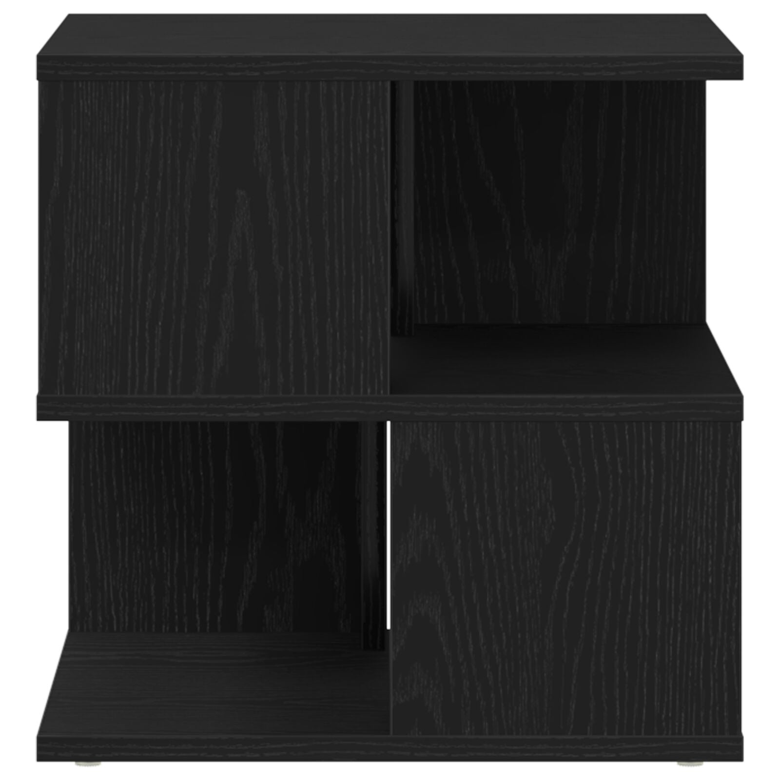 Bijzettafel Zwart Eiken 40X40X40 Cm Geengineerd Hout
