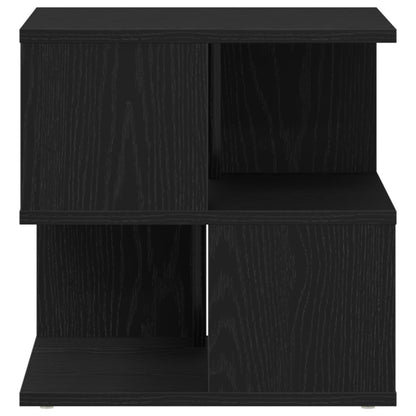 Bijzettafel Zwart Eiken 40X40X40 Cm Geengineerd Hout