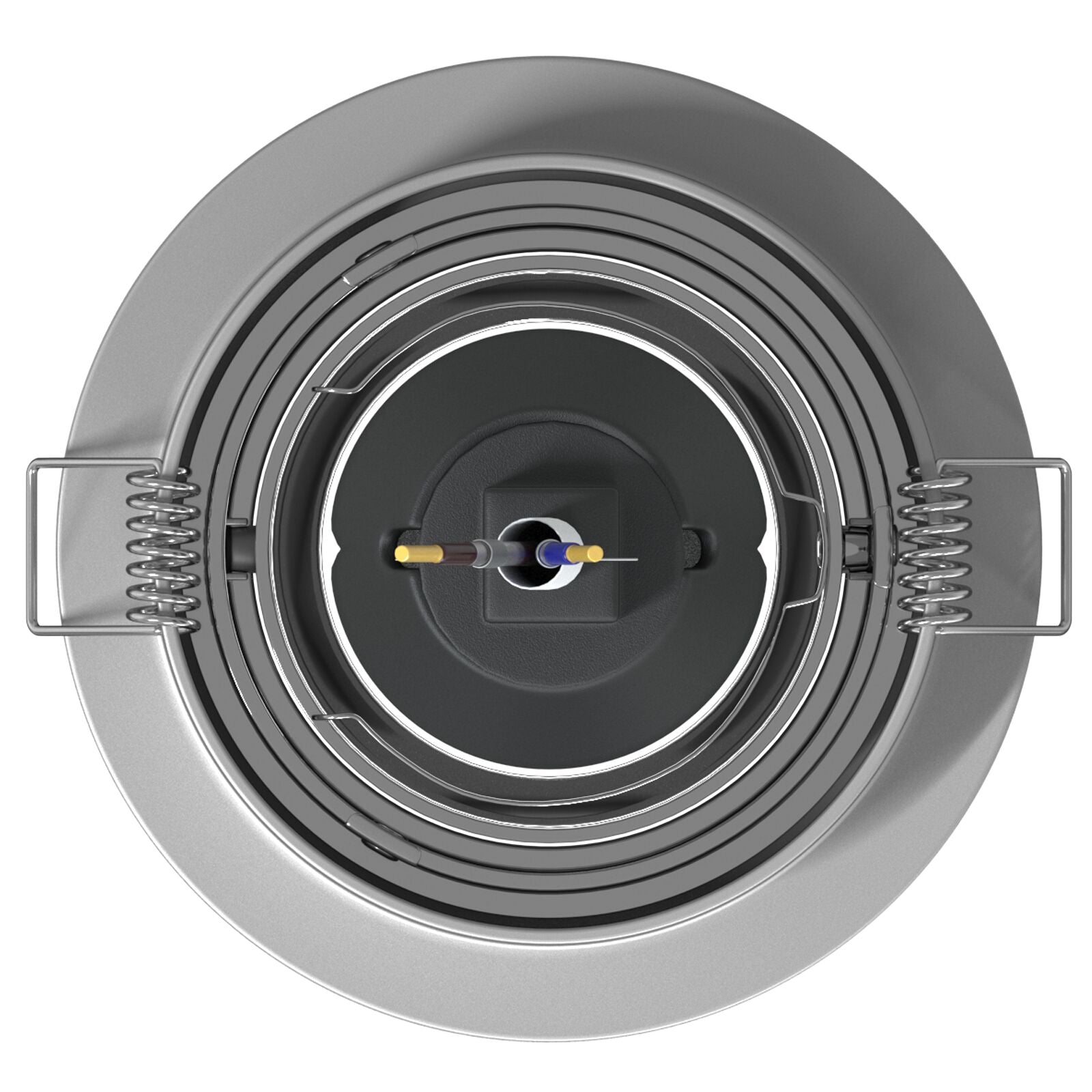 Ingebouwde Spots 24 Stuks Rond Gu10 Zilver Ø91 Mm