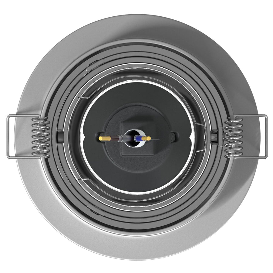 Ingebouwde Spots 24 Stuks Rond Gu10 Zilver Ø91 Mm