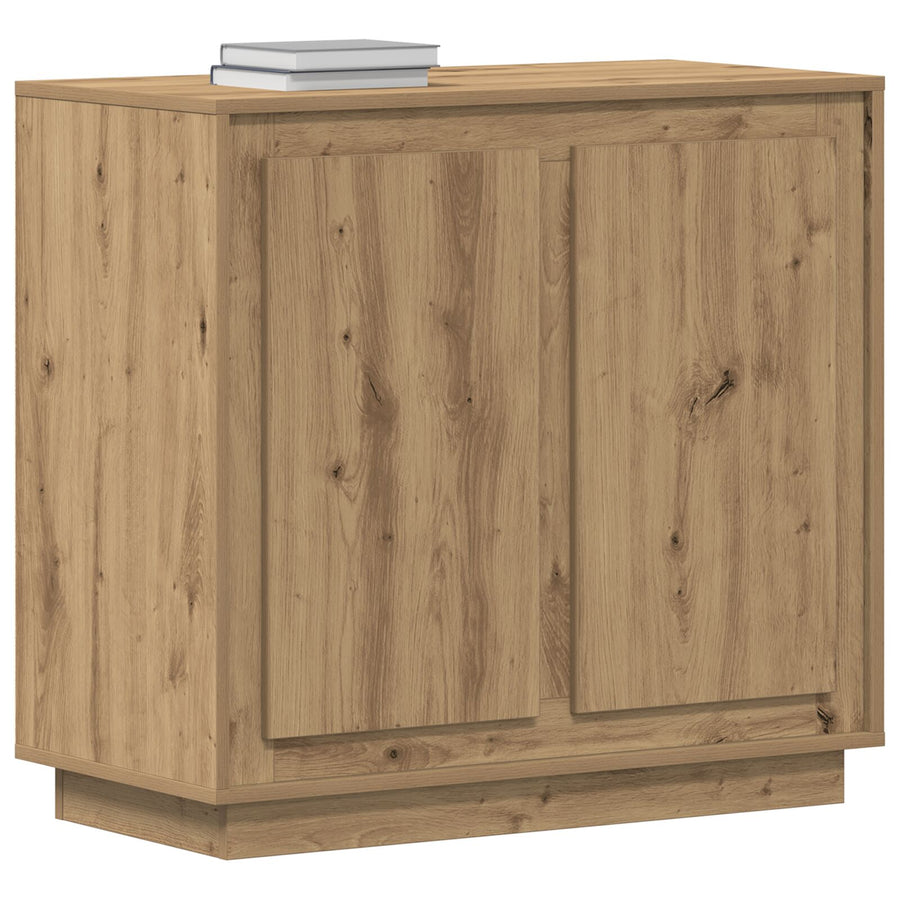 Dressoir Artisan Eiken 80X34X75 Cm Bewerkte Hout