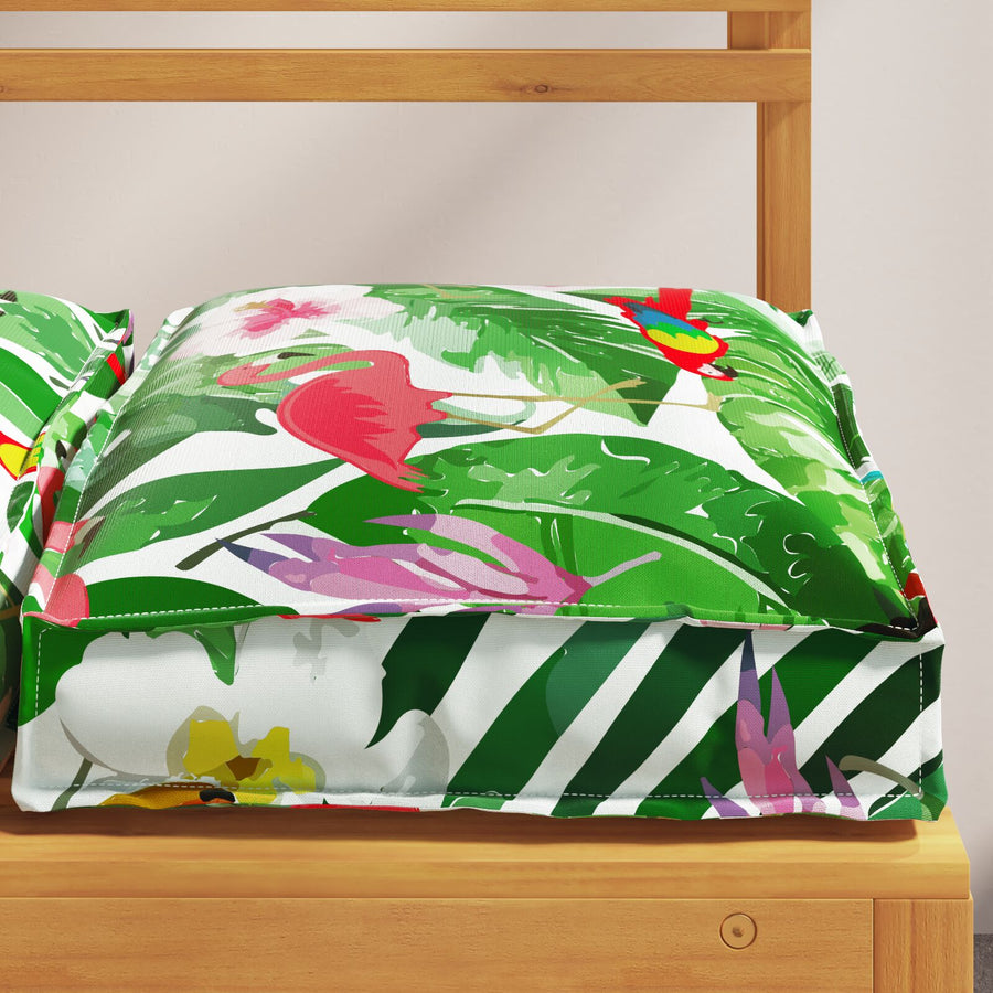 Paletkussens Voor Zit 2 Stuks 40X40X8 Cm Oxford Stof Tropisch jungle