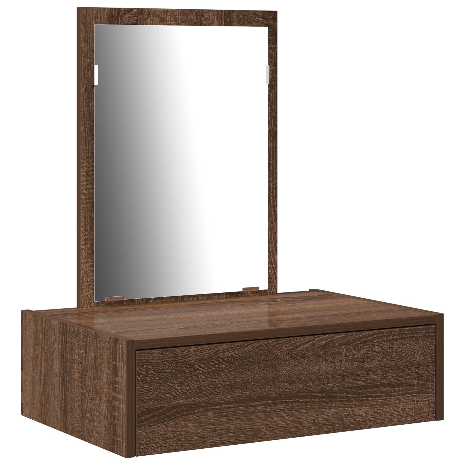 Wandkaptafel 60 x 40 x 70 cm Bruin eiken zonder LED