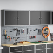 Gereedschapskast set 6 stuks zwart gepoedercoat staal