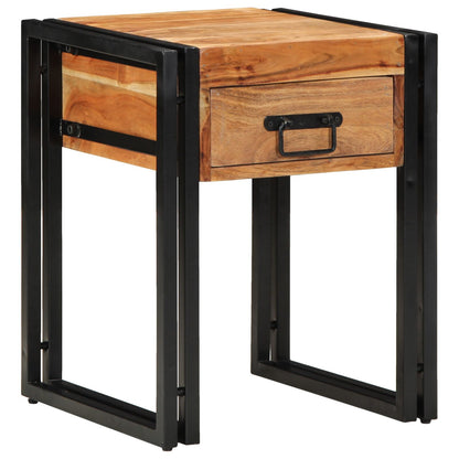Bijzettafel 40 x 40 x 50 cm Massief acaciahout