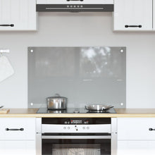 Keuken Achterwand 80X50X0,6 Cm Gehard Glas Lichtgrijs 80 x 50 cm