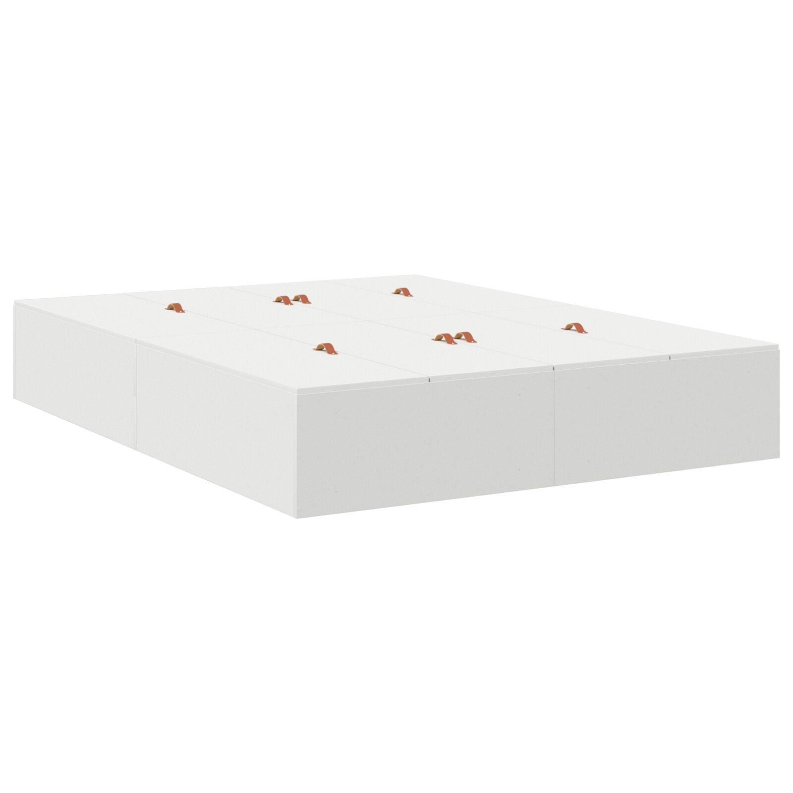 Opbergbedframe Wit 135 x 190 cm