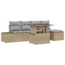 Tuin Sofa Set Set Van 6 Beige, Grijs