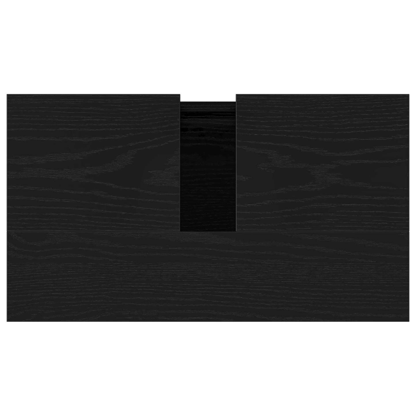 Badkamer Wastafel Kast Zwart Eik 58X33X60 Cm Gelaagd Hout