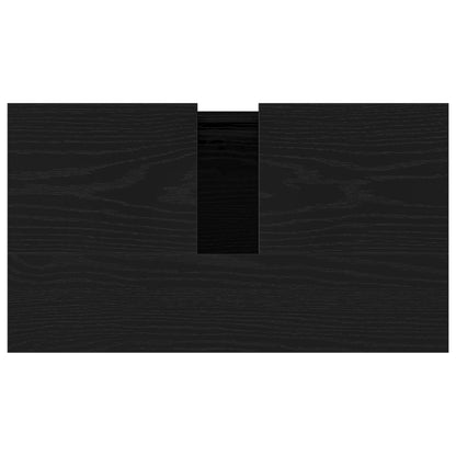 Badkamer Wastafel Kast Zwart Eik 58X33X60 Cm Gelaagd Hout