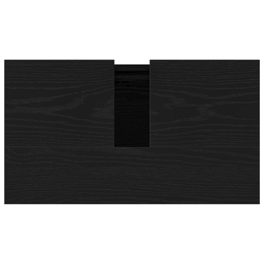 Badkamer Wastafel Kast Zwart Eik 58X33X60 Cm Gelaagd Hout