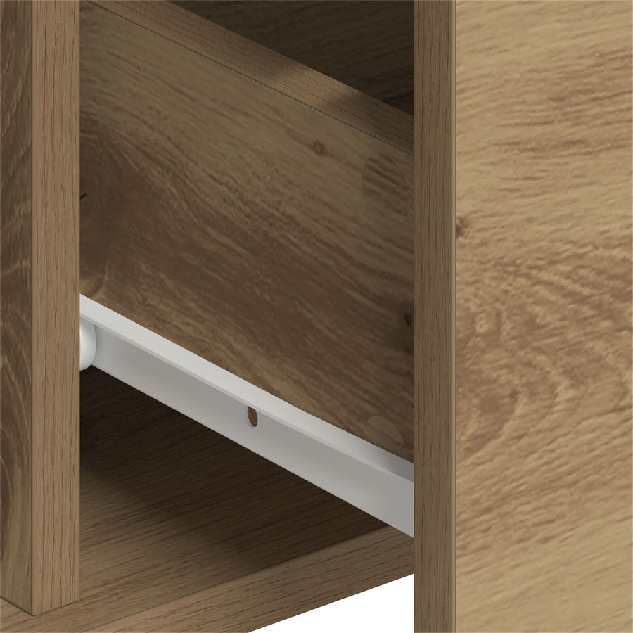 Zijmeubel Set Van 2 Artiest Eiken Mdf, Spaanplaat Groot Buffet