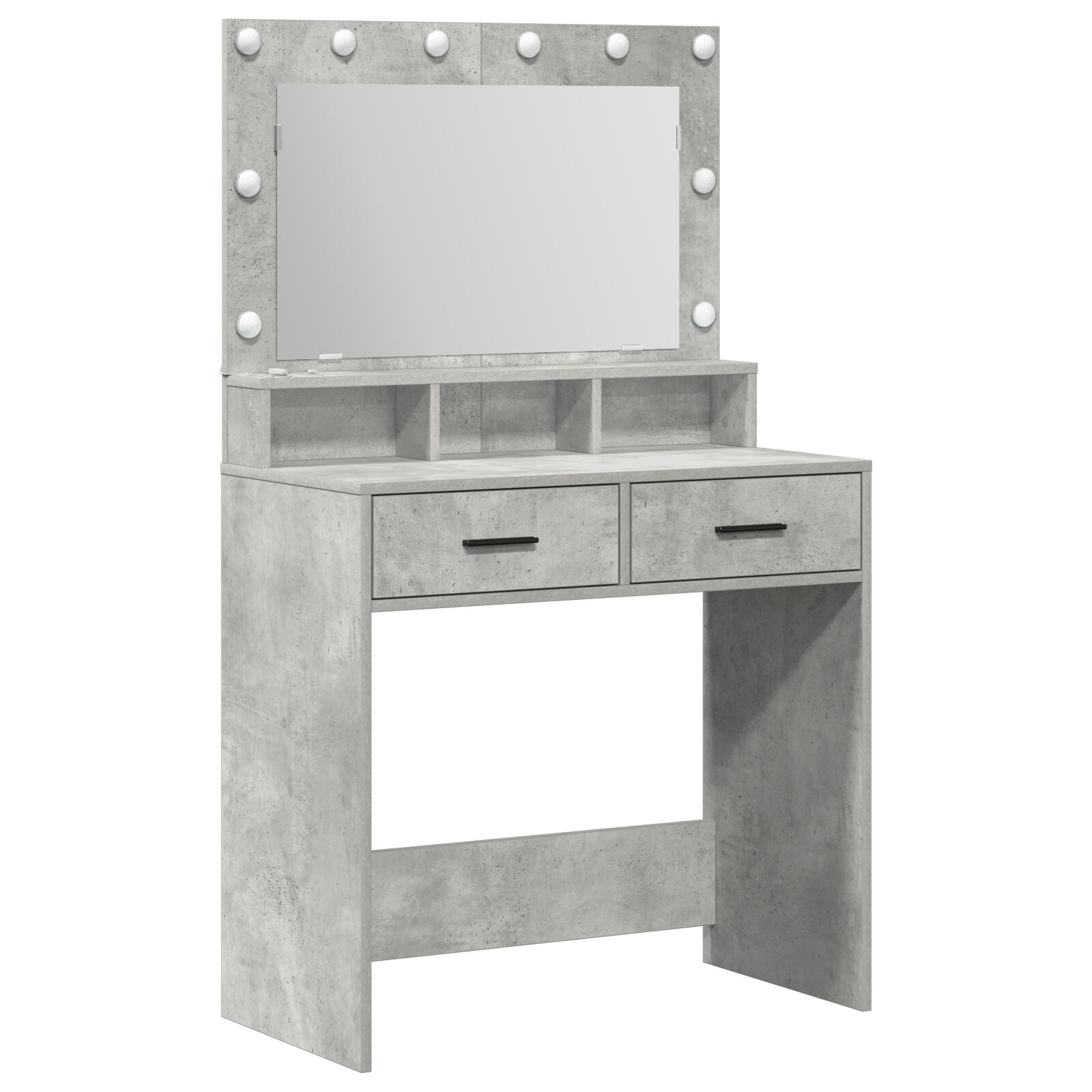 Kaptafel Met Led-Verlichting 79 x 41 x 135 cm Betonnen grijs