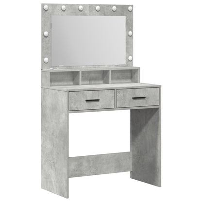 Kaptafel Met Led-Verlichting 79 x 41 x 135 cm Betonnen grijs