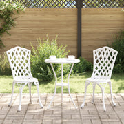 Tuin bistro set 2-persoons wit aluminium