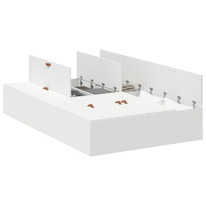 Opbergbedframe Wit 120 x 200 cm