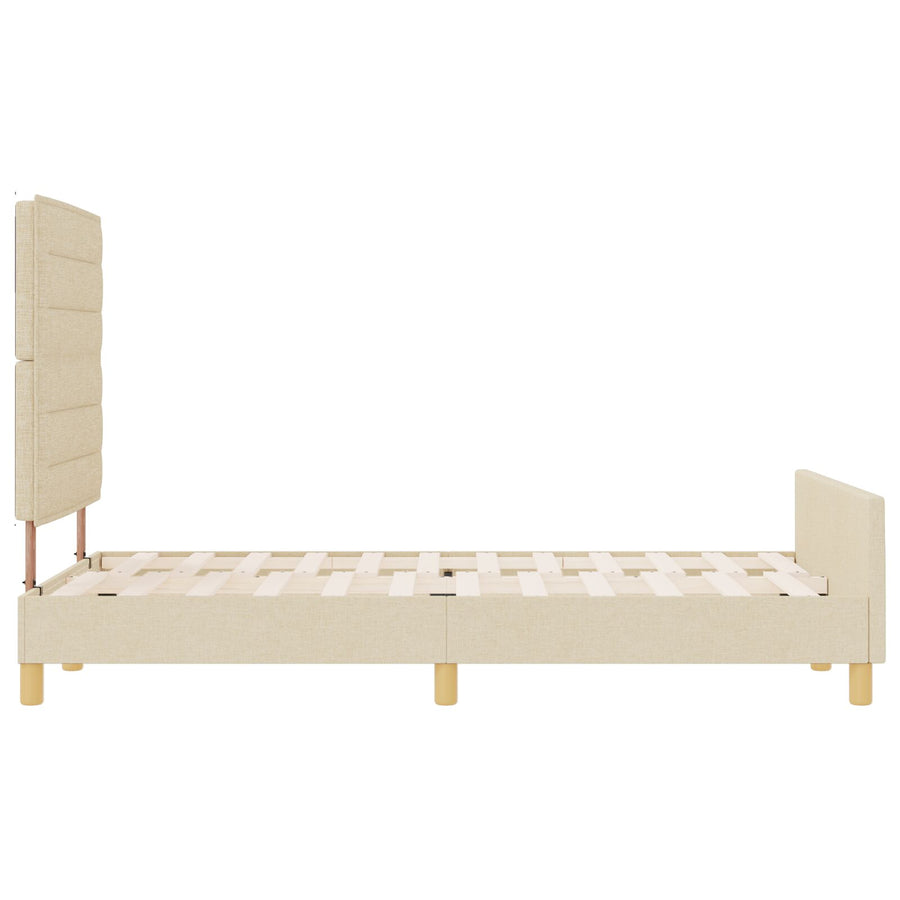 Bedframe Crème 120X190 Cm Stof Crème