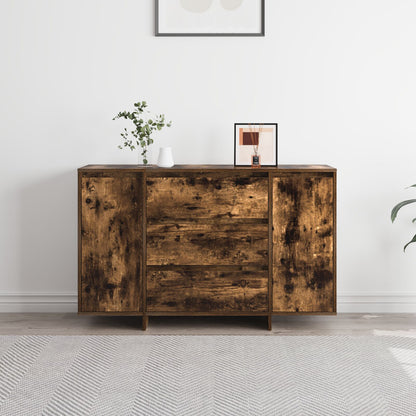 Dressoir Gerookte Eik Massief Hout Dressoir Rechthoekig
