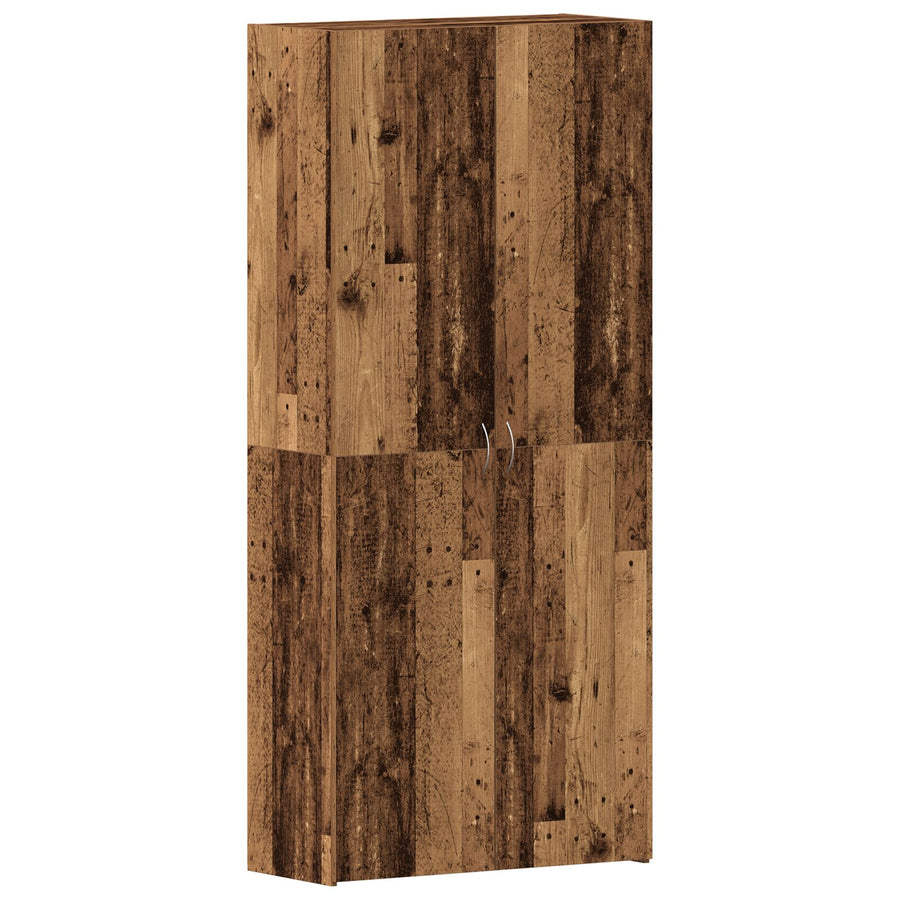 Schoenkast Oude Hout Massief Gerecycled Hout Schoenrek