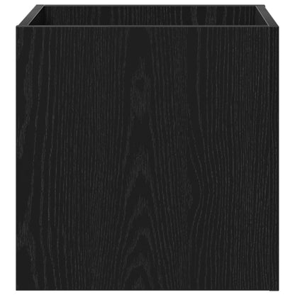 Plantenbak 40X40X40 Cm Engineered Wood Zwart eiken