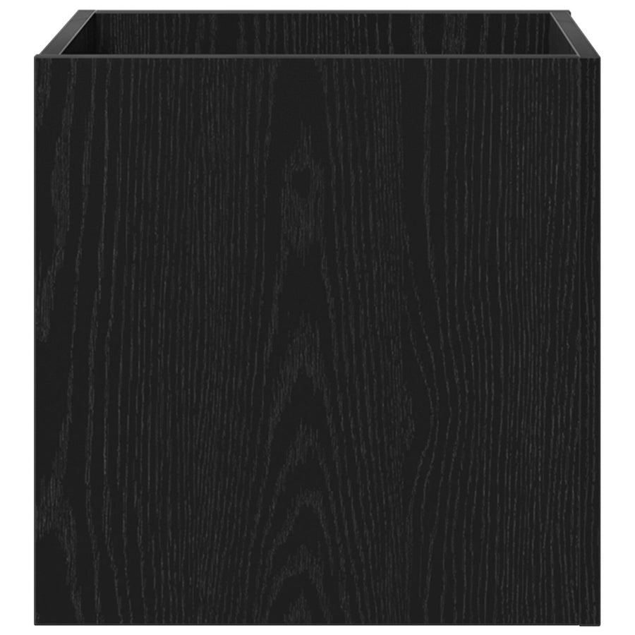 Plantenbak 40X40X40 Cm Engineered Wood Zwart eiken
