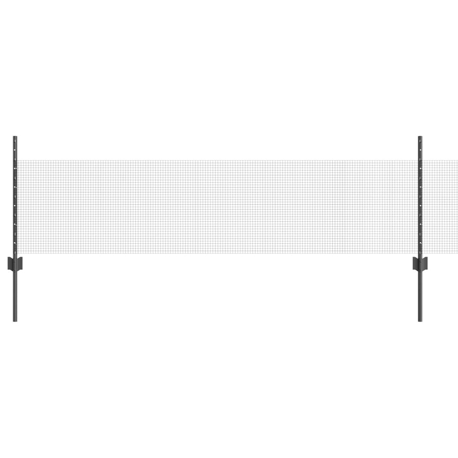 Kipengaas Hek Set Set Van 2 Grijs Metaal, Kunststof 25 X 0.5 M