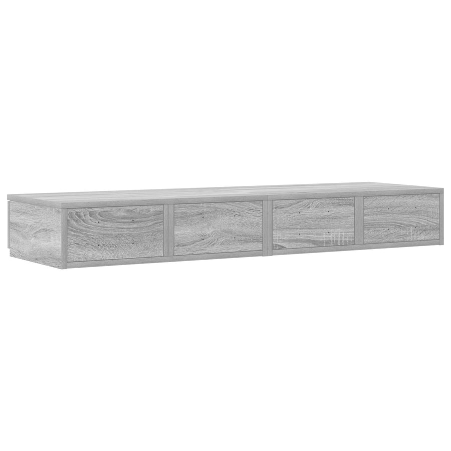 Bedladen 120X36,5X16,5 Cm Geëngenieerd Hout Grijs Sonoma 120 x 36.5 x 16.5 cm