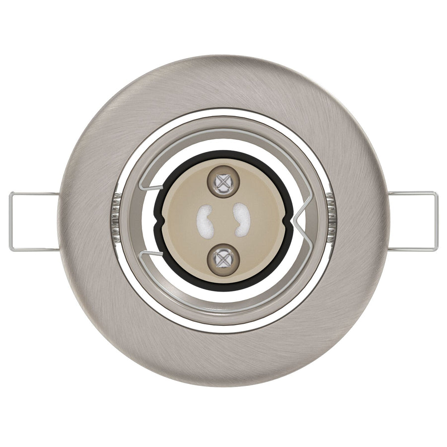 Lampen Set Van 12 Metaal 9 Cm Ingebouwde Lampen Rond Zilver