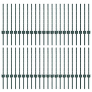 Hekpaal 44 stuks groen 100 cm staal
