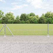 Afrasteringspaal 0,6 m staal zilver