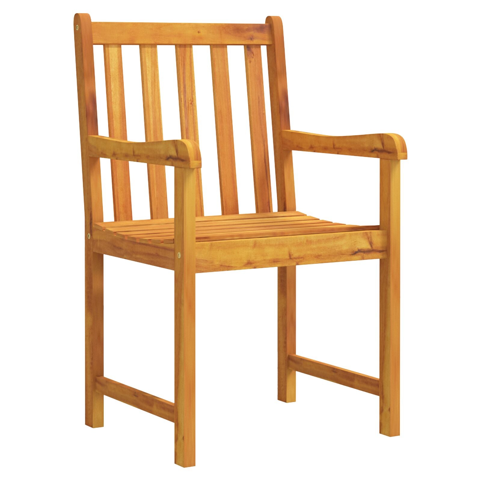 7-Delige Tuin Eettafelset Van Massief Acaciahout 6-Persoons 180 cm lang