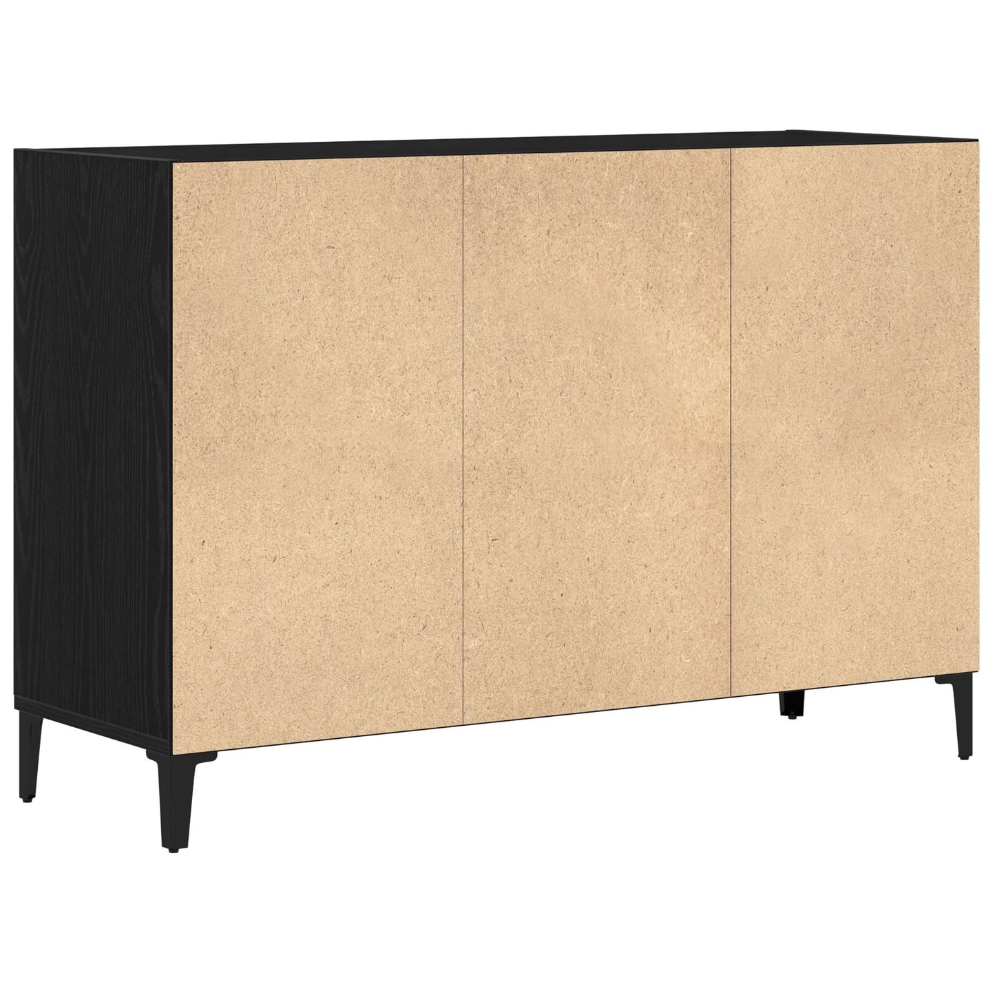 Dressoir Zwart Eiken 103,5X35X70 Cm Gelaagd Hout
