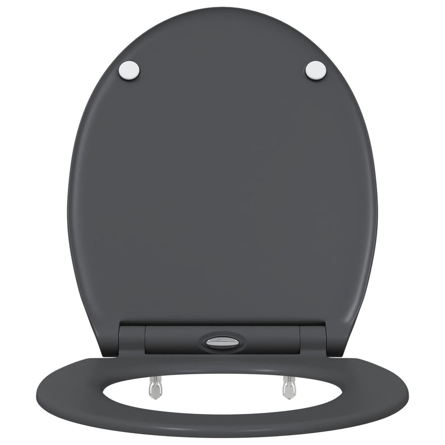 Quick Release Toiletbril Met Soft Close Duroplast Anthraciet