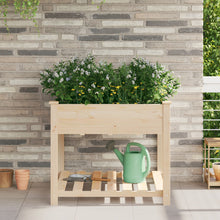 Tuinplantbak Met Rek 90X90X76 Cm Massief Vurenhout 90 x 90 x 76.5 cm