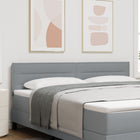 Headboard Light Grey 180 cm Fabric