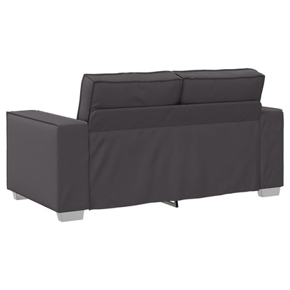 Loveseat Kunstleer Grijs 120 cm